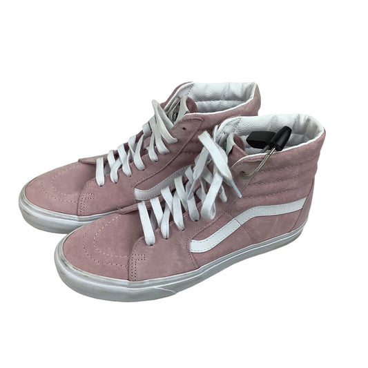 Shoes Sneakers By Vans In Pink, Size: 9.5