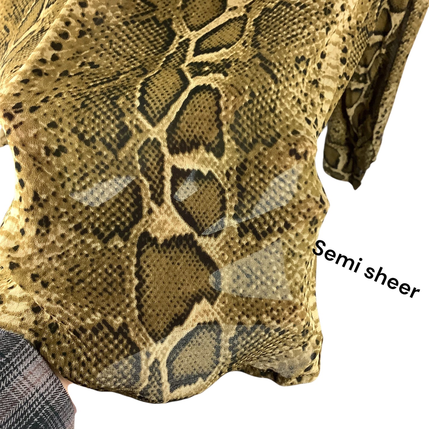 Top Long Sleeve Designer By Isabel Marant In Snakeskin Print