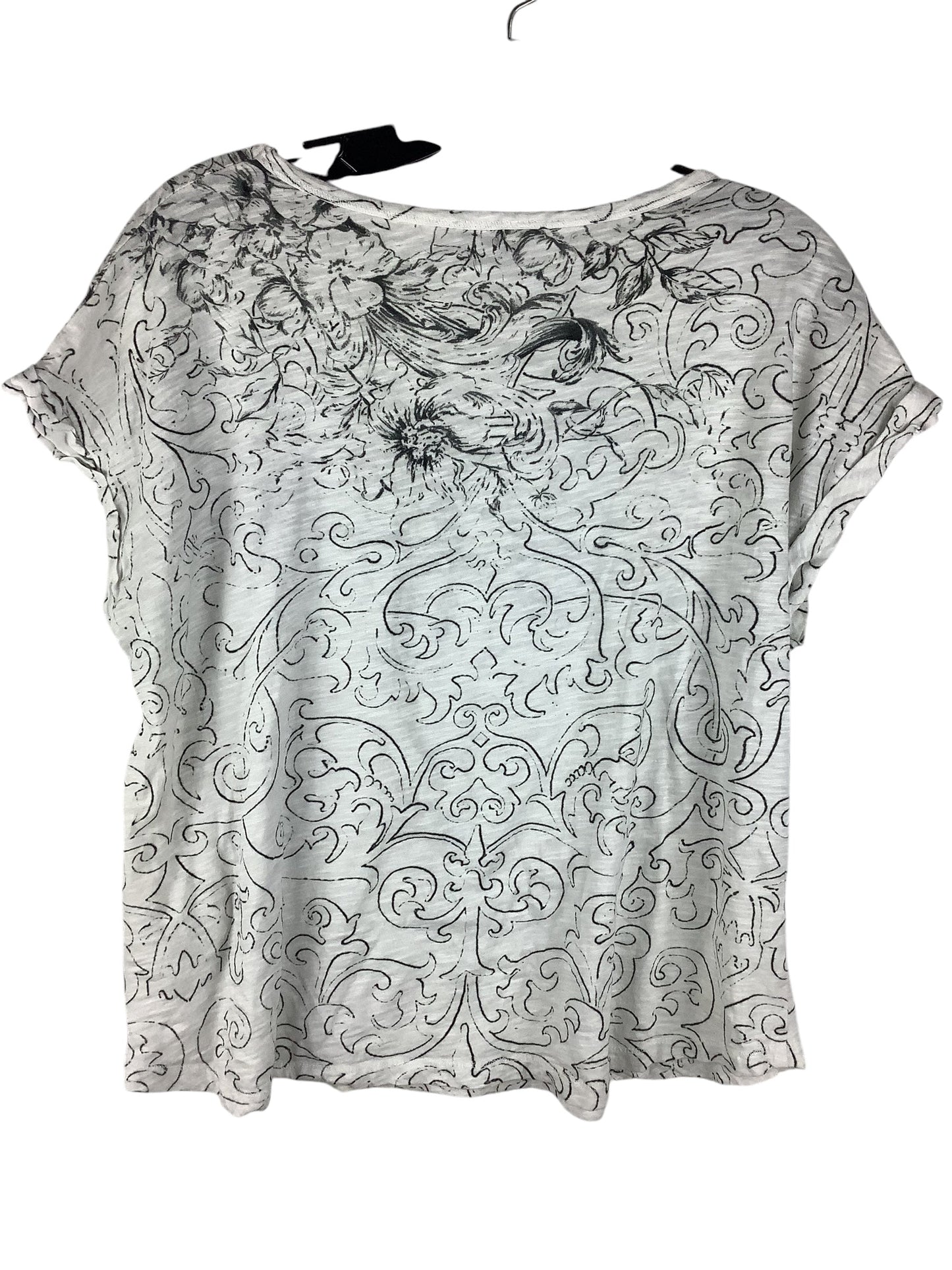 Top Short Sleeve By Anthropologie In Grey, Size: Xs