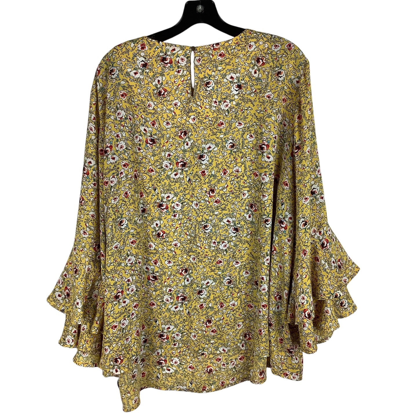 Top Long Sleeve By Cato In Yellow, Size: 3x