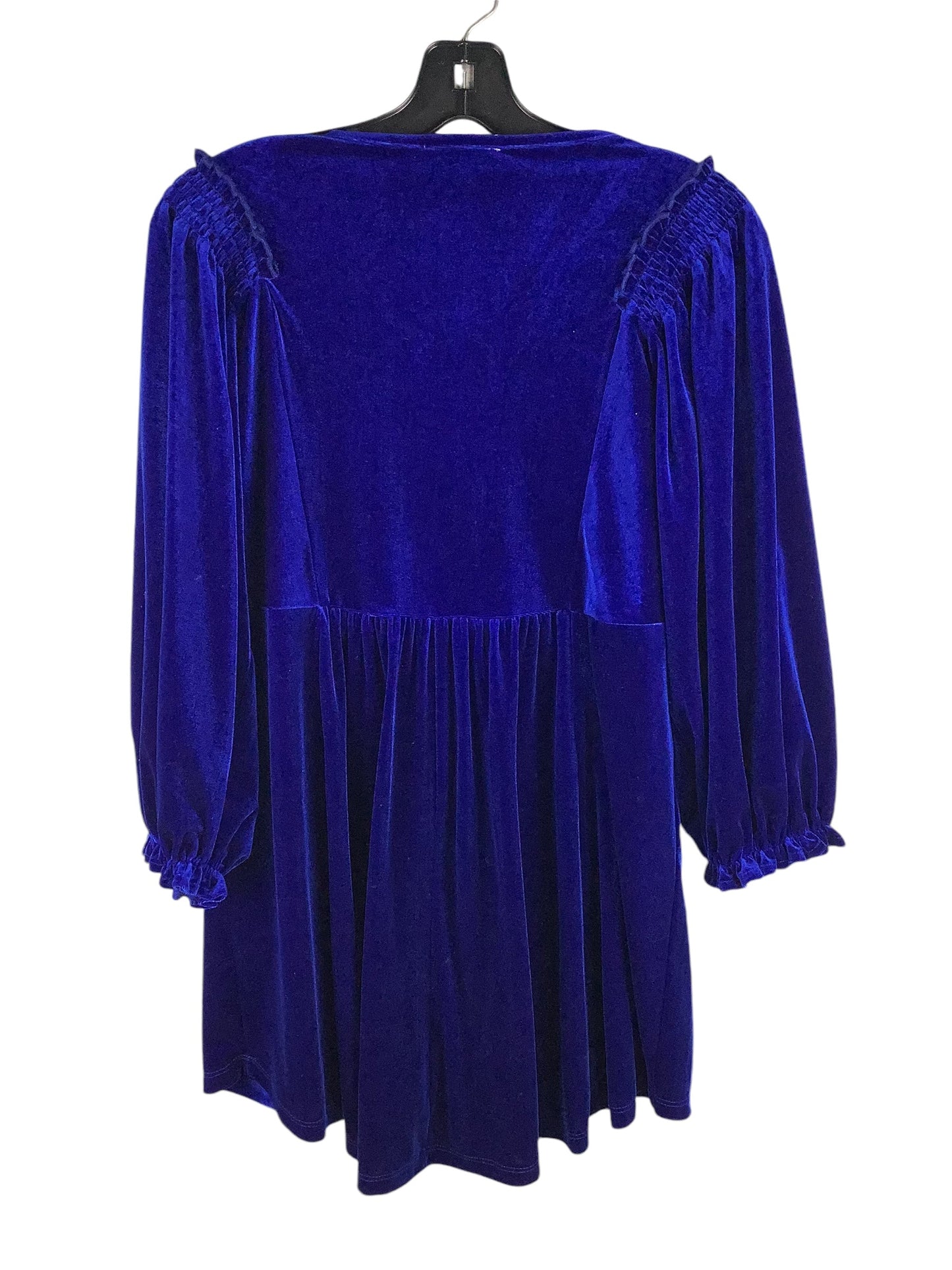 Top Long Sleeve By Umgee In Blue, Size: S