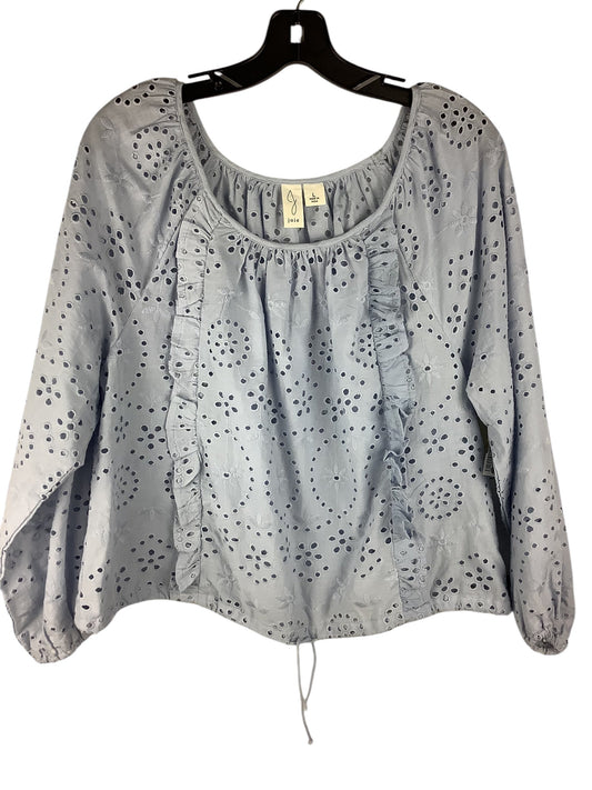 Top Long Sleeve By Joie In Blue, Size: L