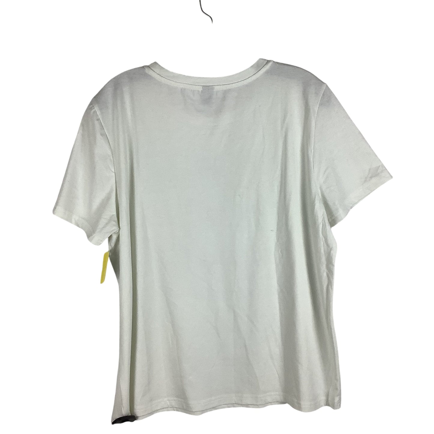 Top Short Sleeve Basic By Shein In White, Size: Xl