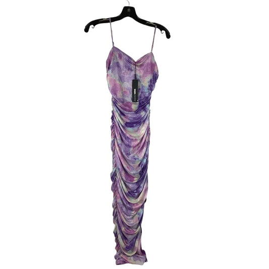 Dress Party Midi By Fashion Nova In Purple, Size: M