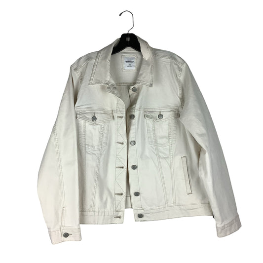 Jacket Denim By Sonoma In Cream, Size: Xxl