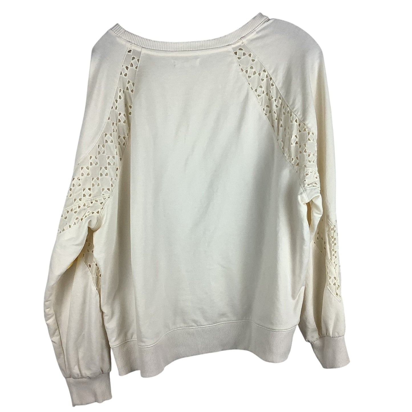 Top Long Sleeve By Maurices In Cream, Size: Xl