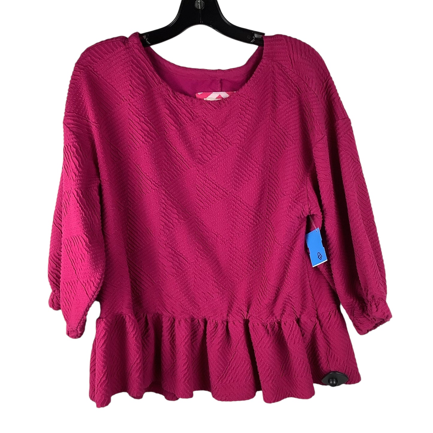 Top Long Sleeve By Maeve In Pink, Size: M