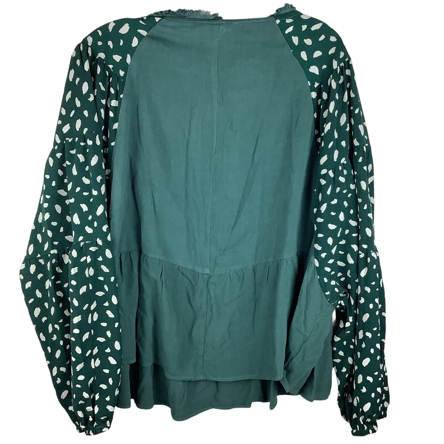 Top Long Sleeve By Umgee In Green, Size: 2x