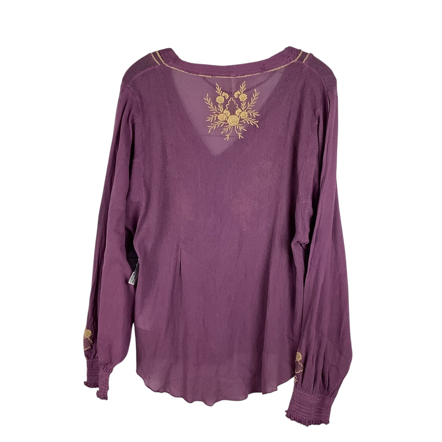 Top Long Sleeve By Free People In Purple, Size: Xs