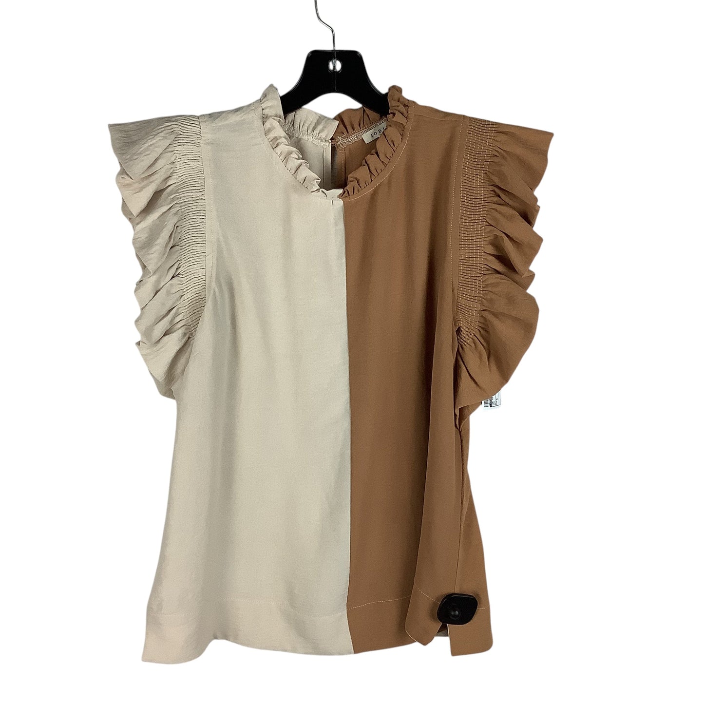 Top Short Sleeve By Jodifl In Tan, Size: S