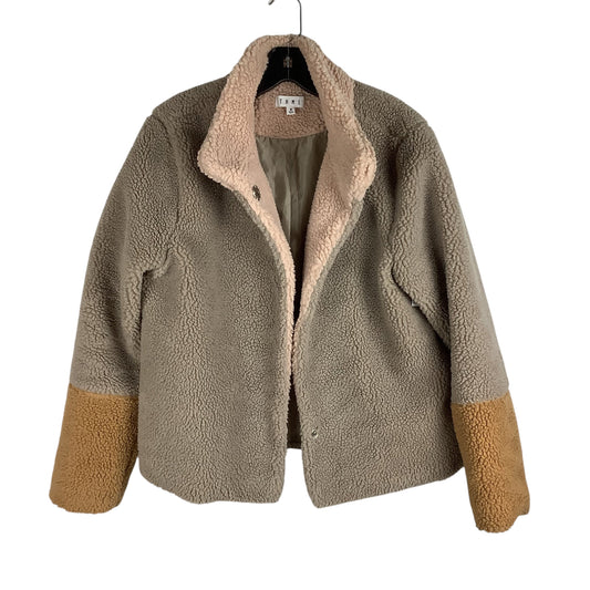 Jacket Faux Fur & Sherpa By Thml In Tan, Size: M