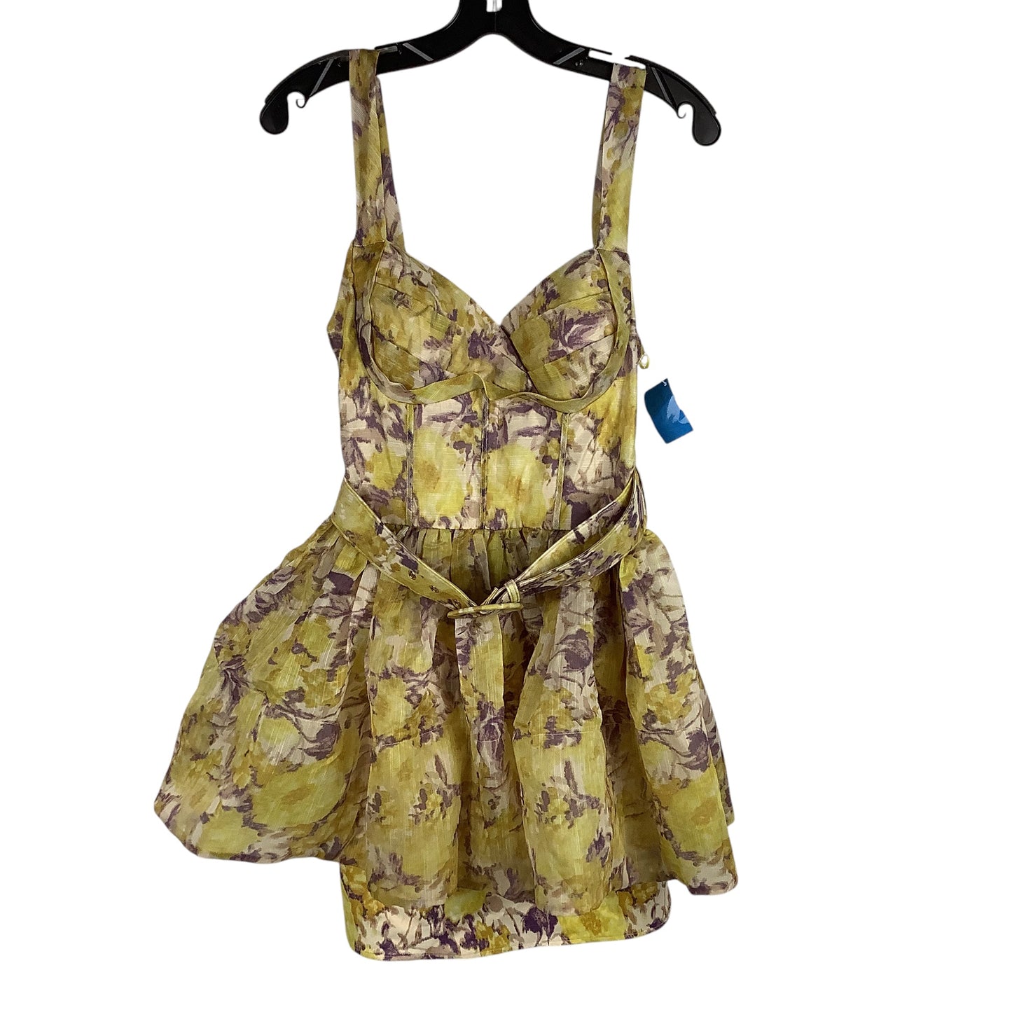 Dress Party Short By Clothes Mentor In Yellow, Size: S