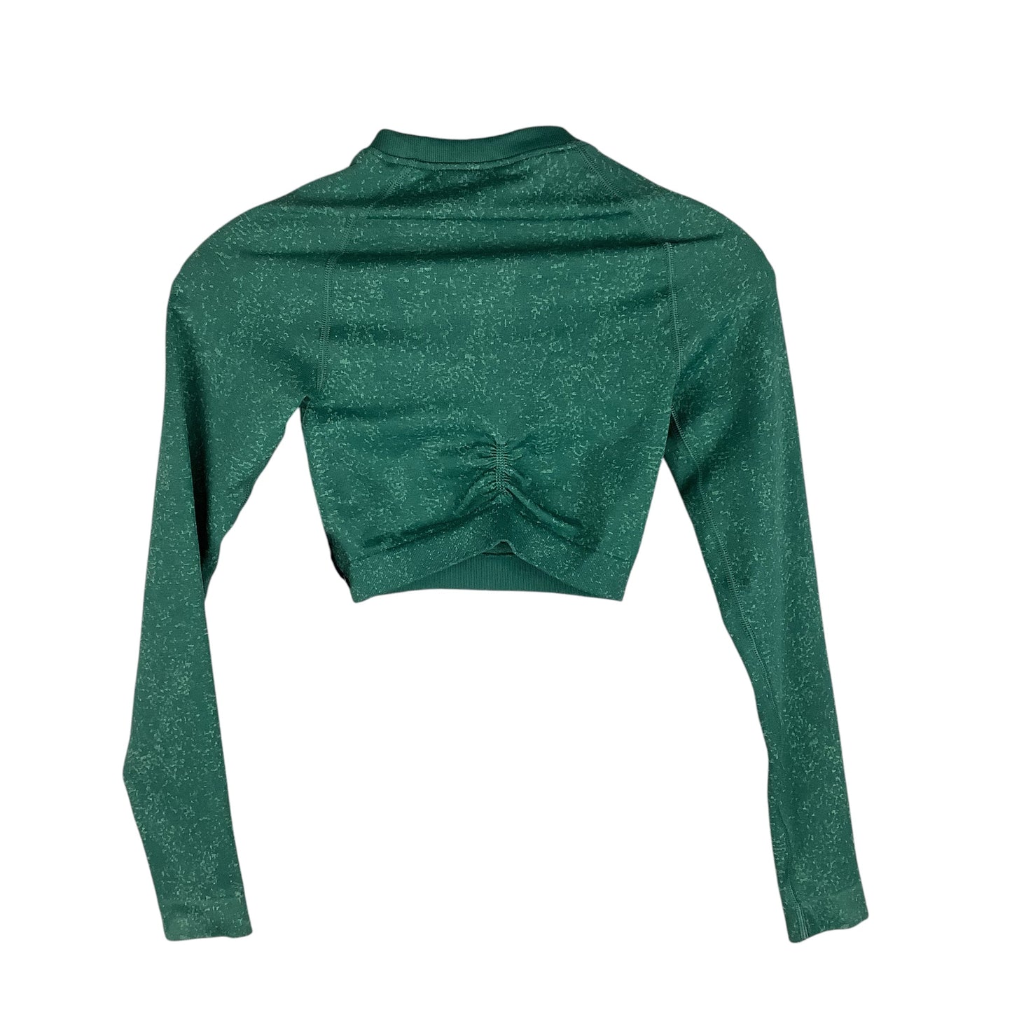 Athletic Top Long Sleeve Crewneck By Gym Shark In Green, Size: Xs