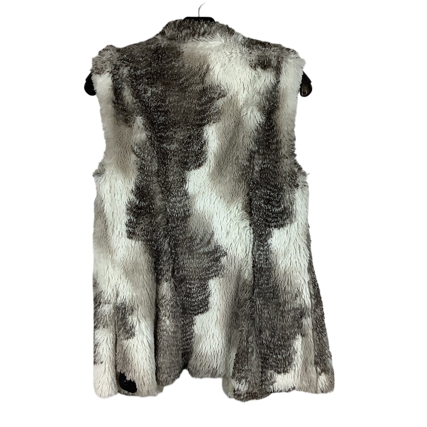 Vest Faux Fur & Sherpa By Cabi In Grey, Size: Xs