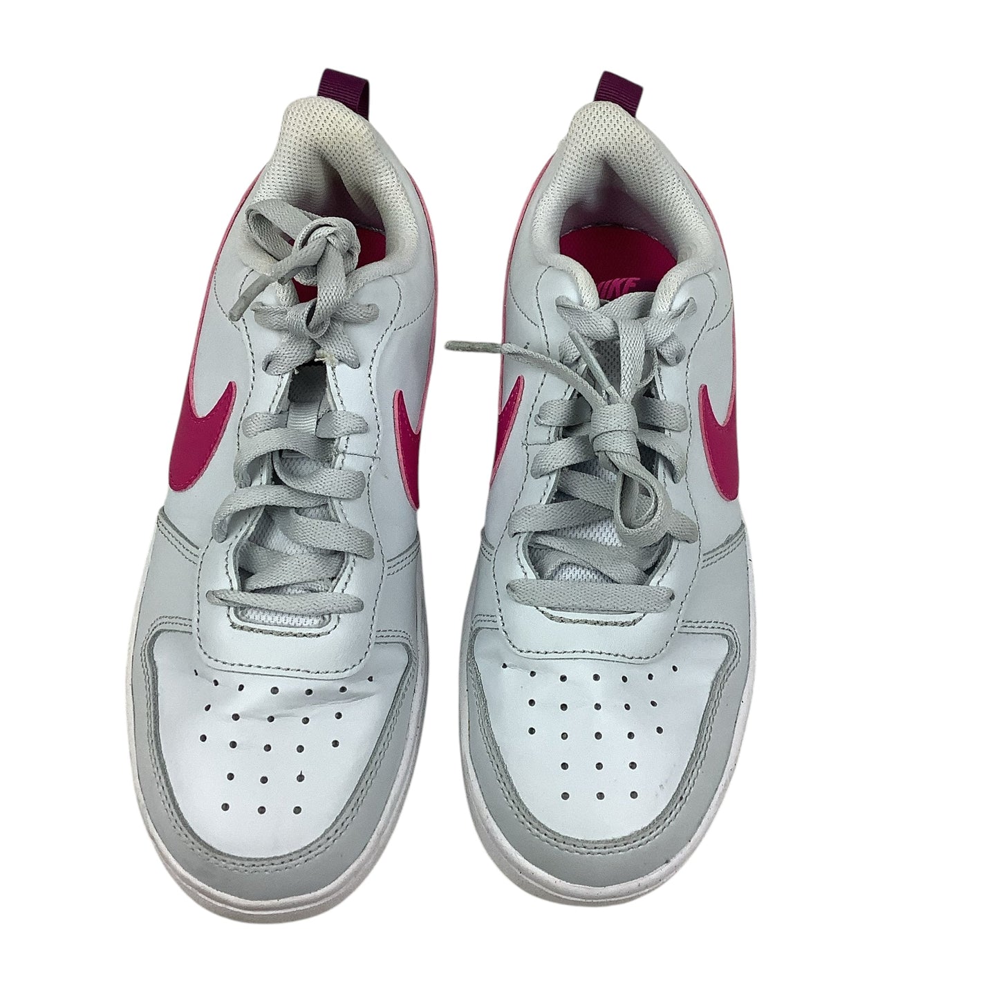 Shoes Sneakers By Nike In Grey & Pink, Size: 8