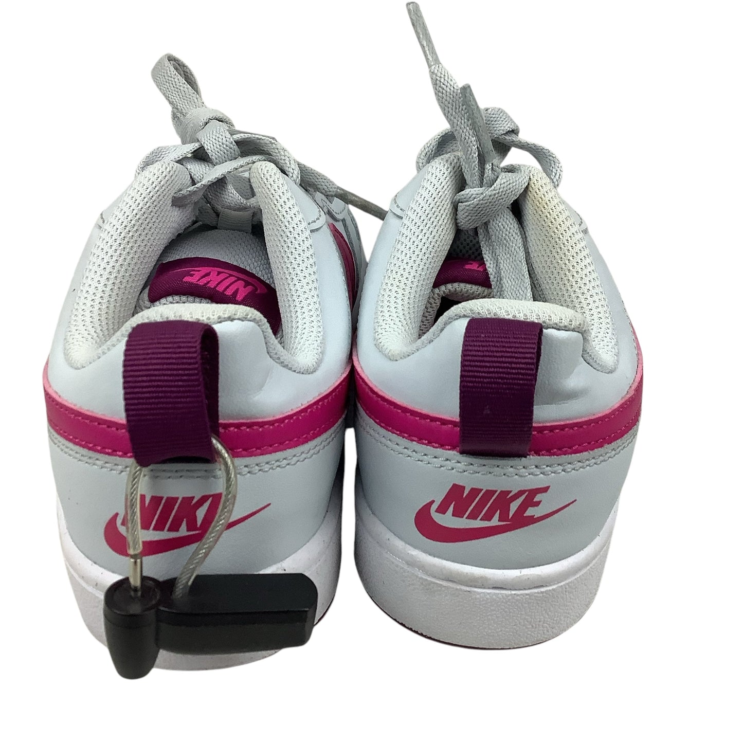 Shoes Sneakers By Nike In Grey & Pink, Size: 8