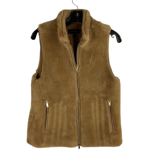 Vest Faux Fur & Sherpa By J. Crew In Tan, Size: Xs