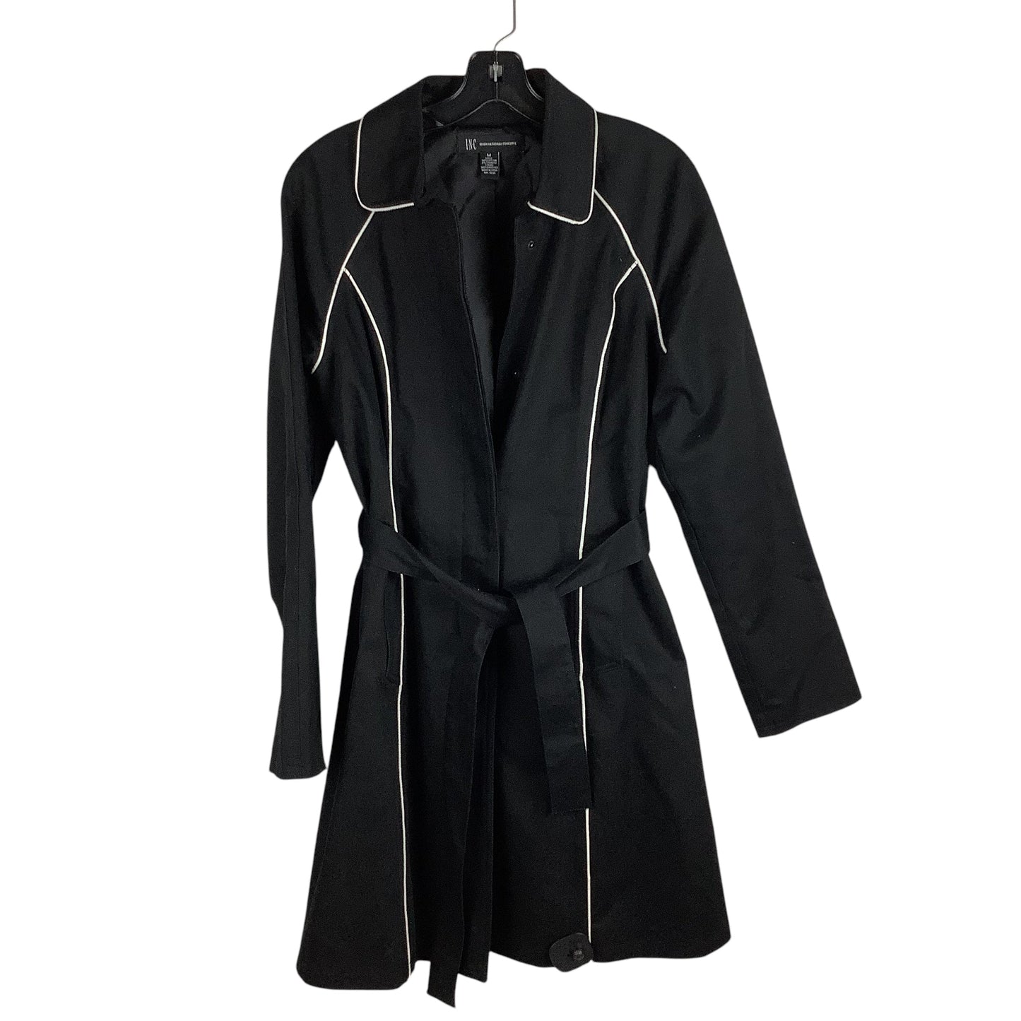 Coat Peacoat By Inc In Black, Size: M