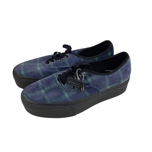 Shoes Heels Platform By Vans In Plaid Pattern, Size: 10