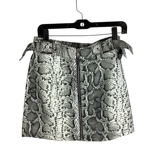 Skirt Mini & Short By Top Shop In Snakeskin Print, Size: 6