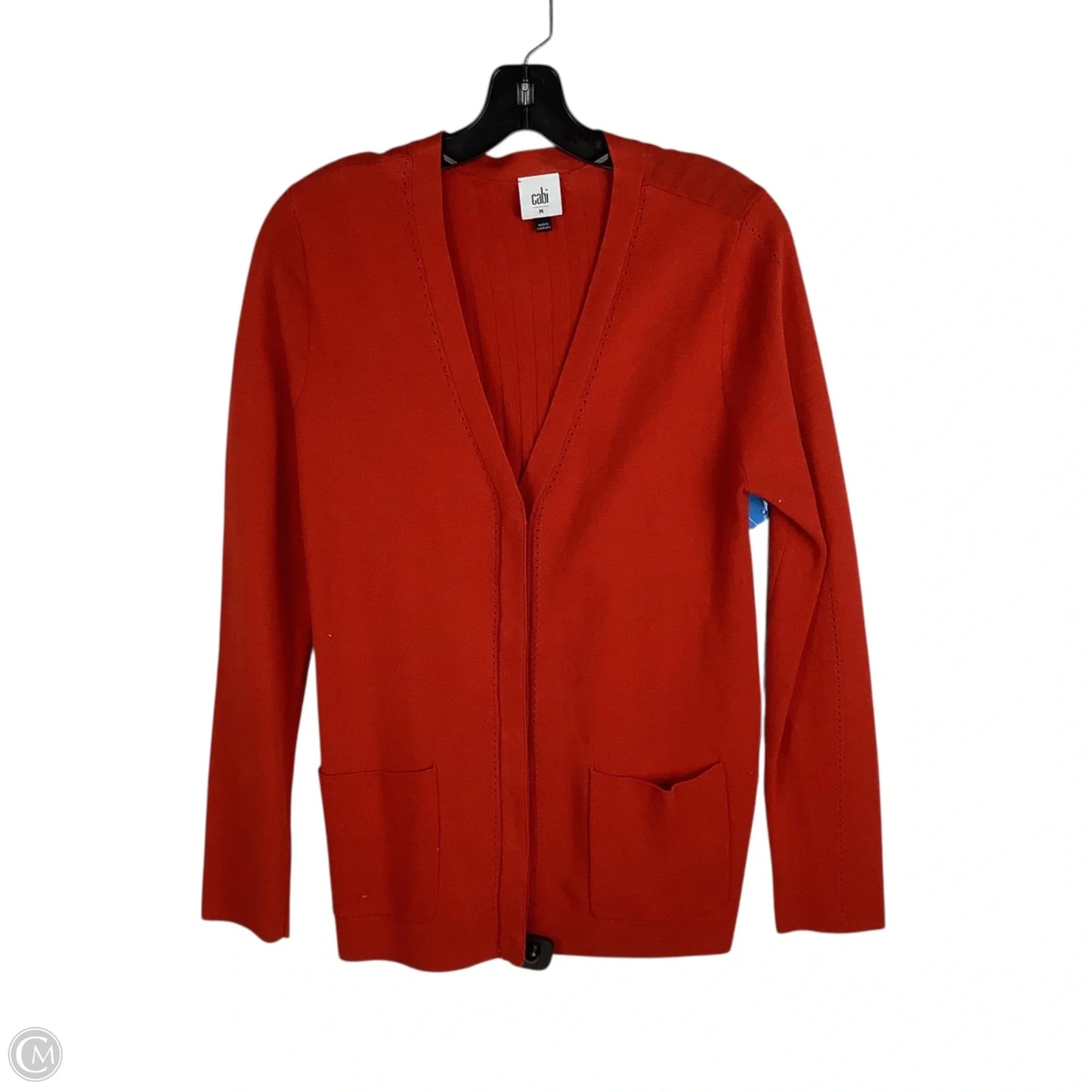 Sweater Cardigan By Cabi In Red, Size: M