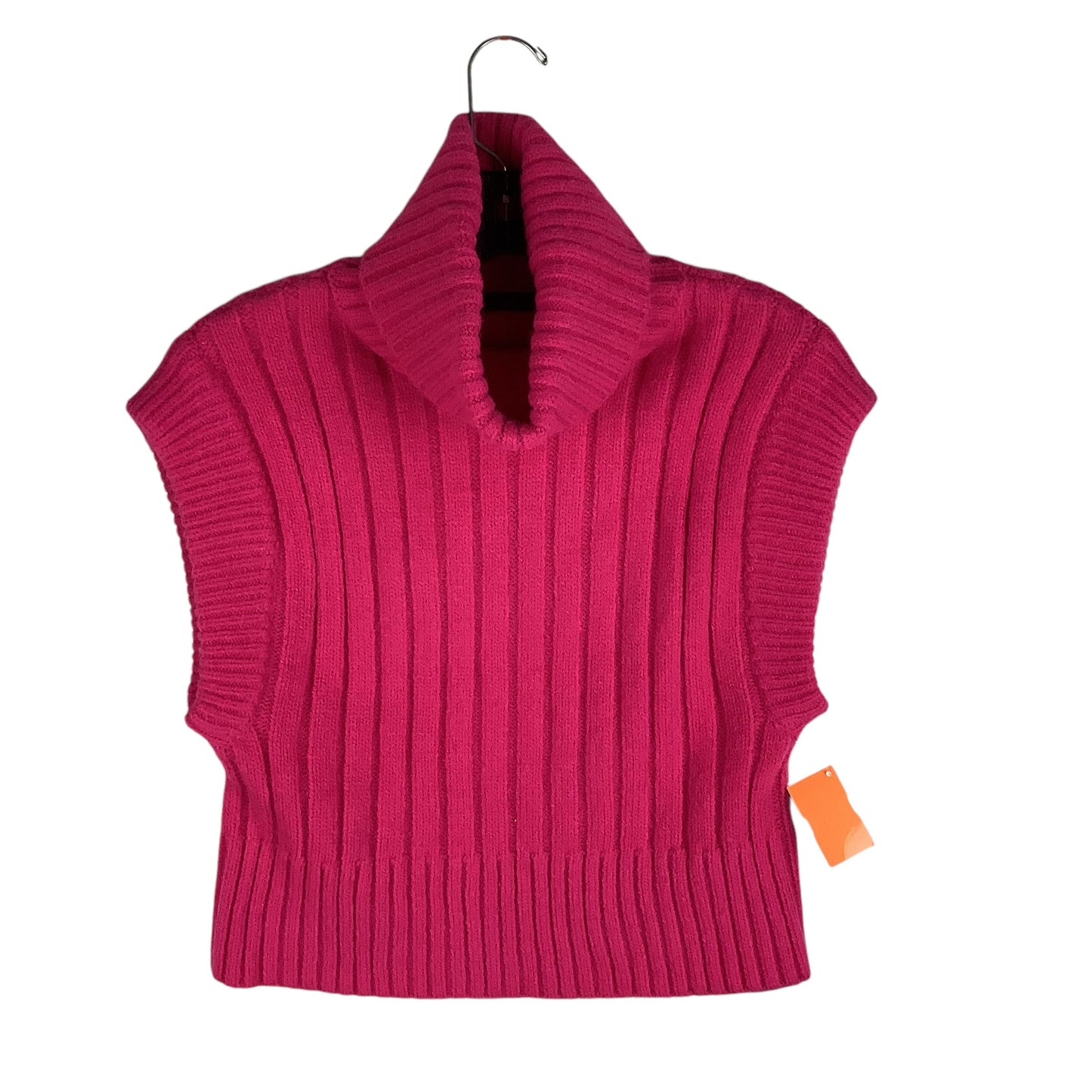 Vest Sweater By Cmc In Pink, Size: L