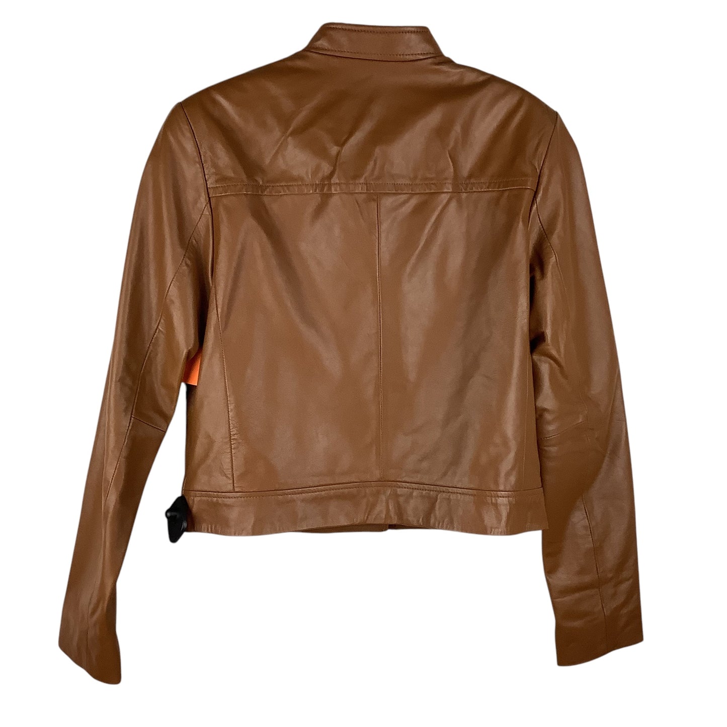 Jacket Leather By Michael By Michael Kors In Brown, Size: M