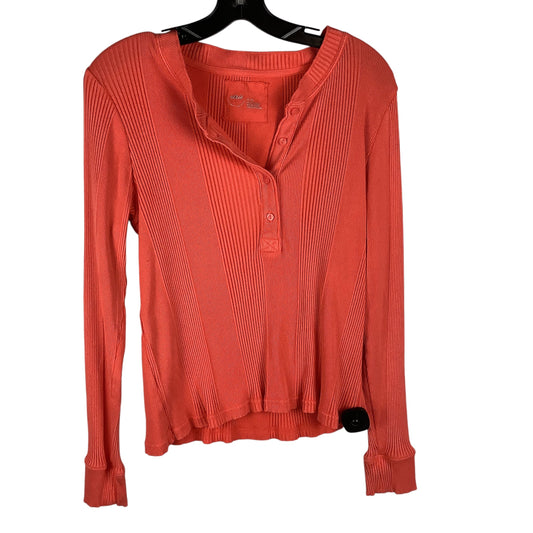 Top Long Sleeve By Aerie In Orange, Size: Xl