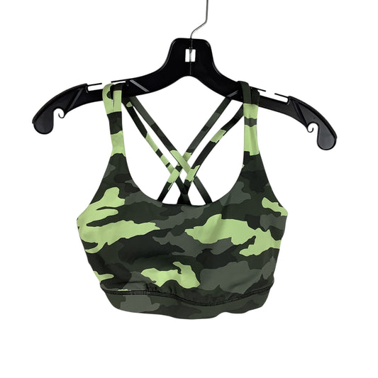 Athletic Bra By Lululemon In Camouflage Print, Size: 8