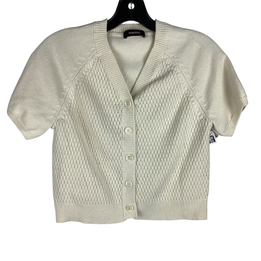 Sweater Short Sleeve By Clothes Mentor In Cream, Size: M