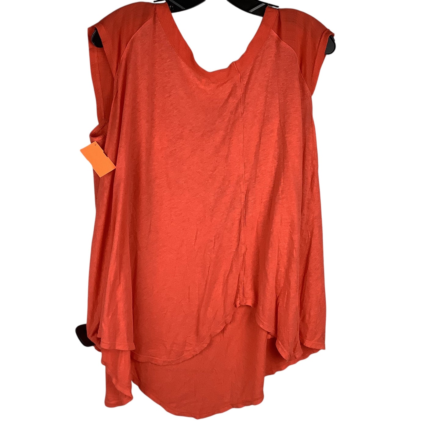 Top Short Sleeve By Free People In Orange, Size: S