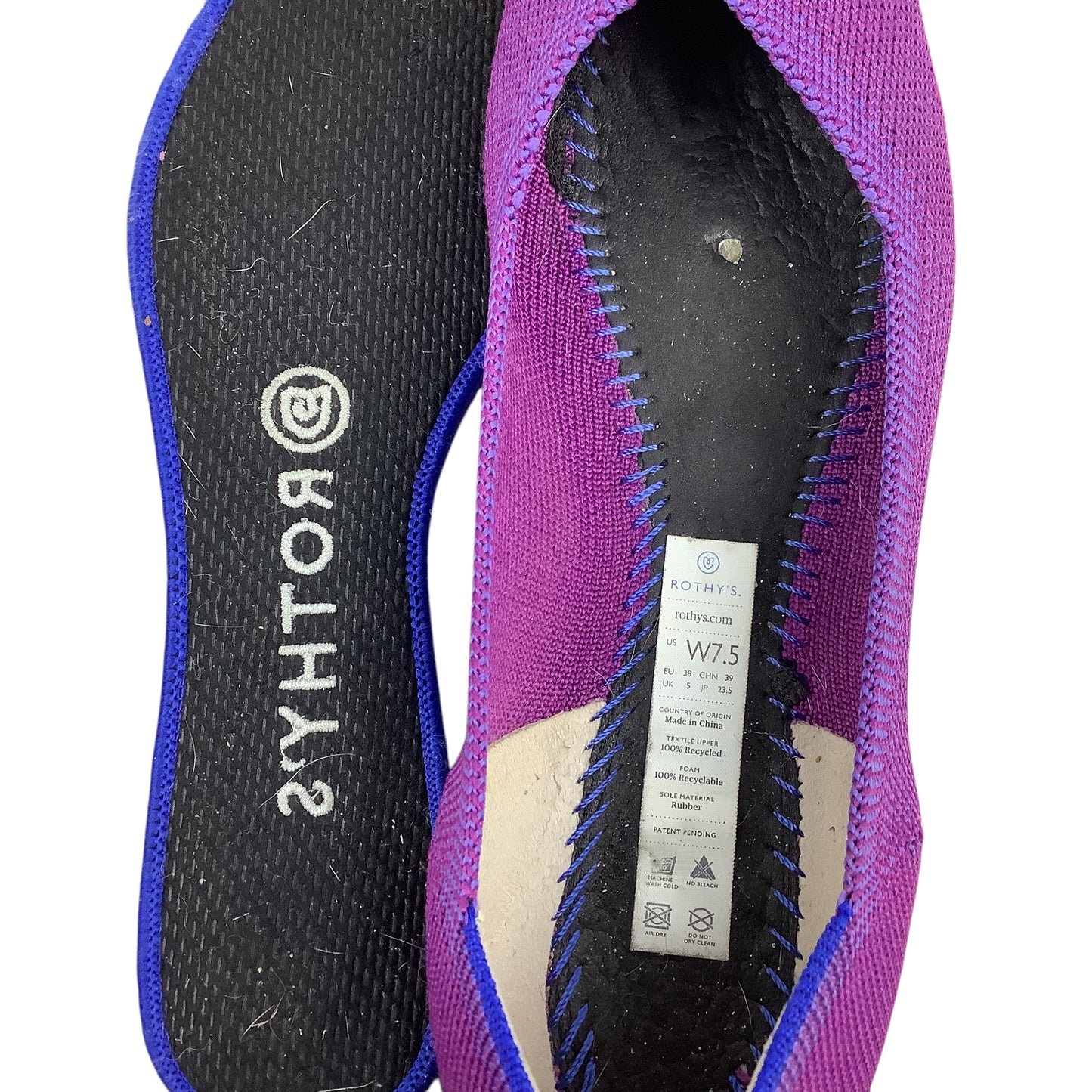 Shoes Flats By Rothys In Purple, Size: 7.5