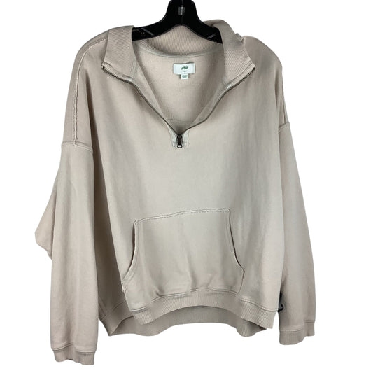 Sweatshirt Collar By Aerie In Tan, Size: L