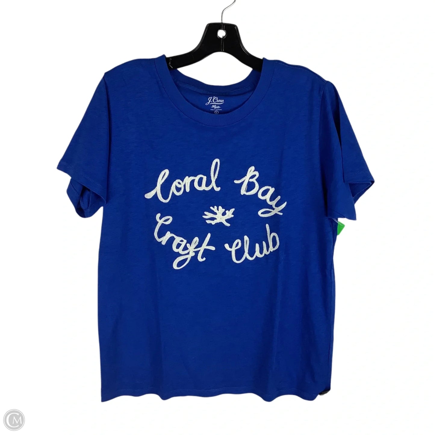 Top Short Sleeve Basic By J. Crew In Blue, Size: L