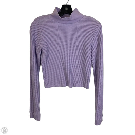 Top Long Sleeve By Aerie In Purple, Size: M