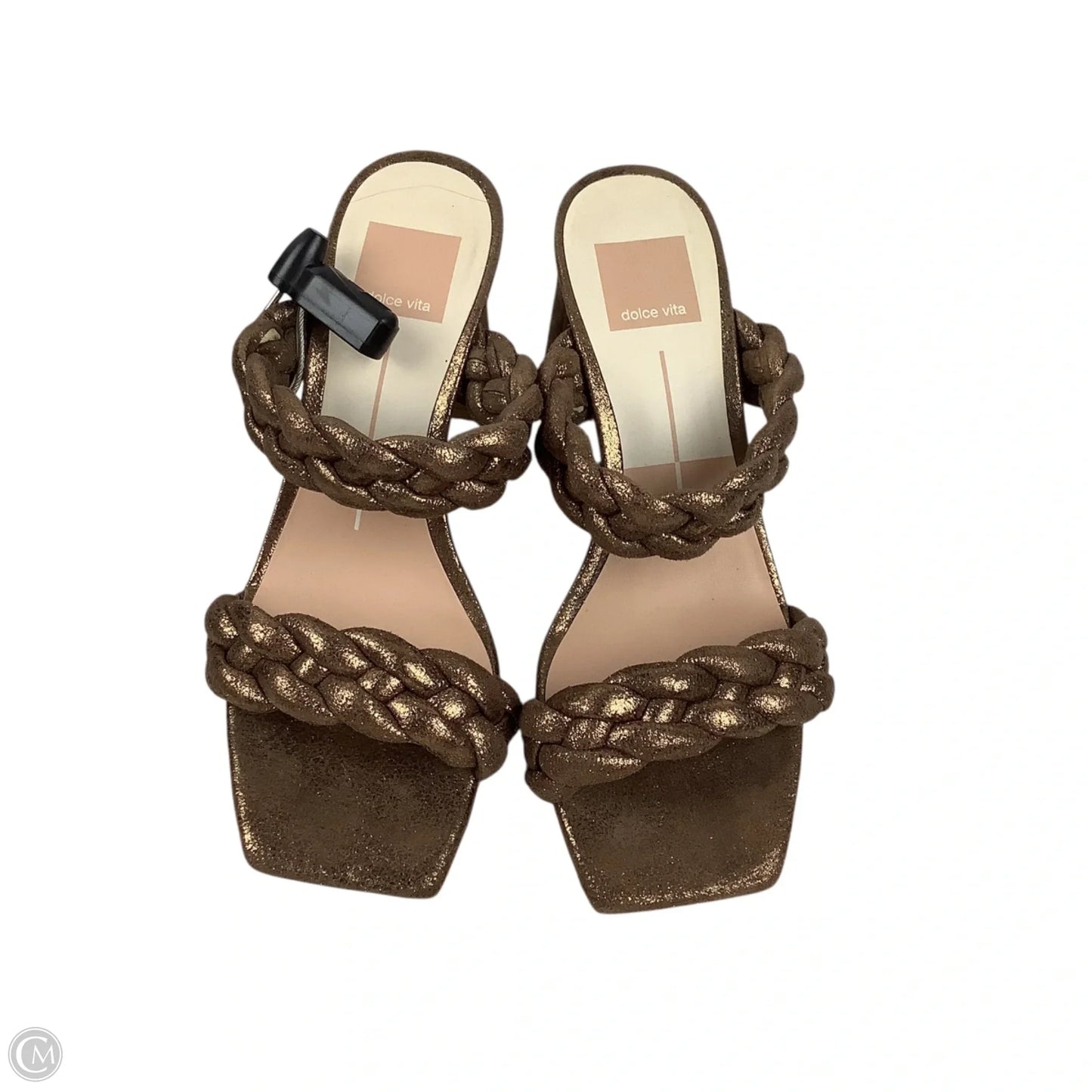 Sandals Heels Block By Dolce Vita In Bronze, Size: 6.5