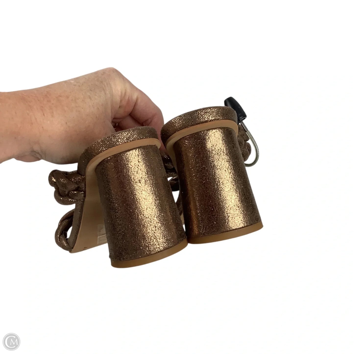 Sandals Heels Block By Dolce Vita In Bronze, Size: 6.5