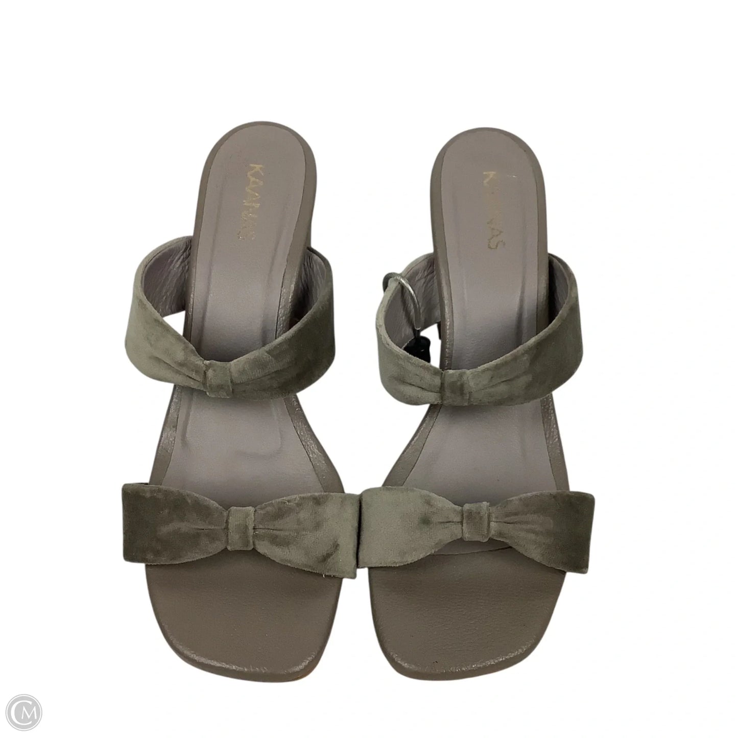 Sandals Heels Block By Cmc In Grey, Size: 9