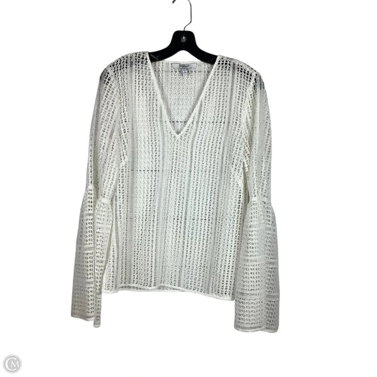 Top Long Sleeve Designer By Derek Lam In White, Size: 10