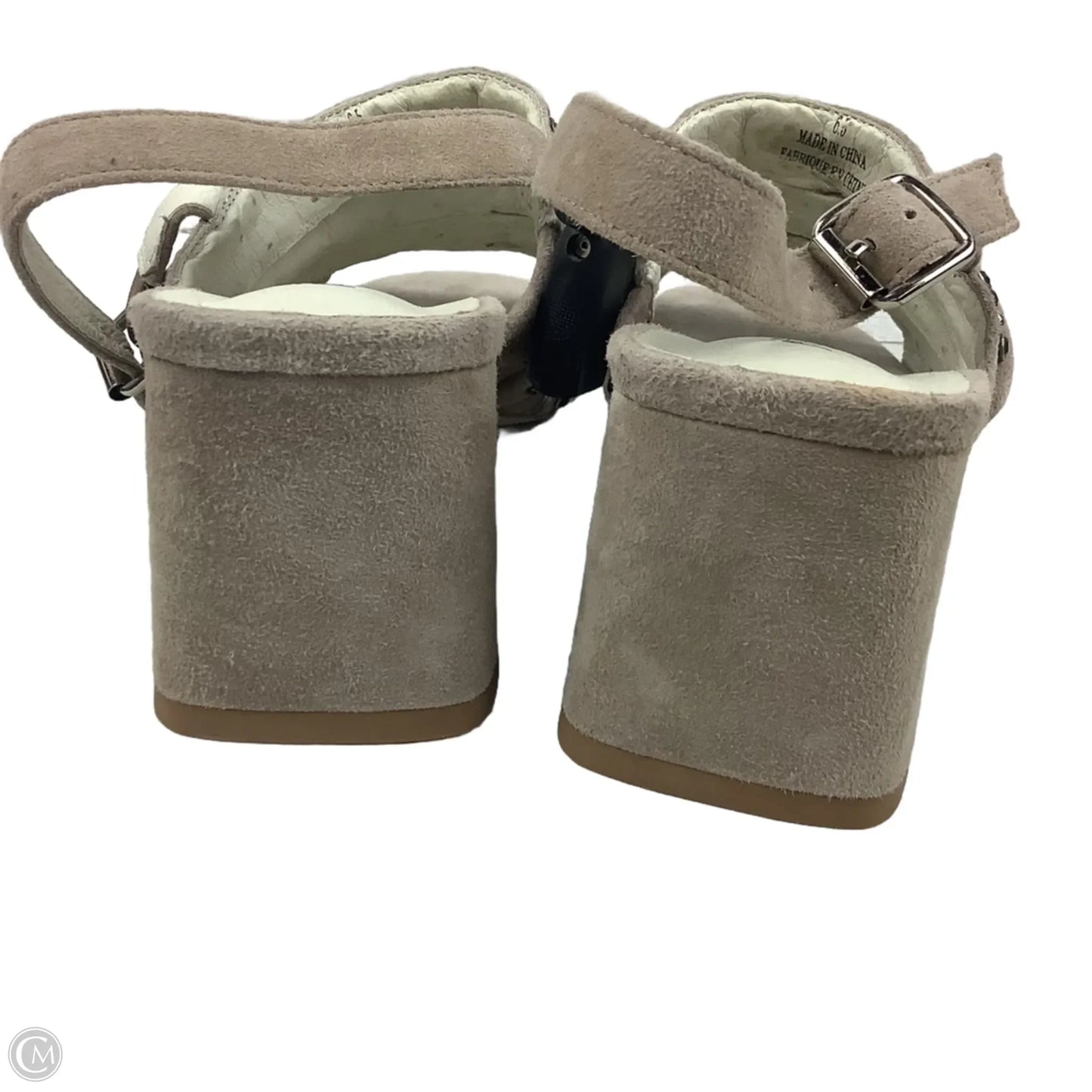 Sandals Heels Block By Jeffery Campbell In Taupe, Size: 6.5