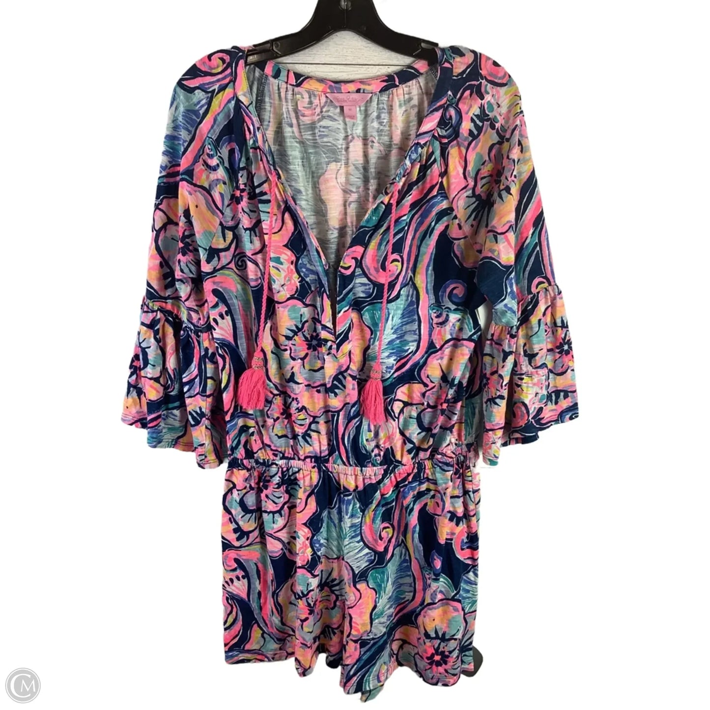 Romper Designer By Lilly Pulitzer In Navy, Size: M