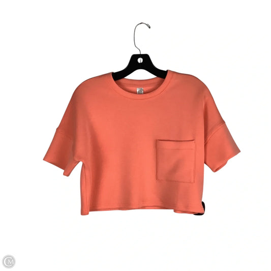 Top Short Sleeve By Spanx In Orange, Size: S