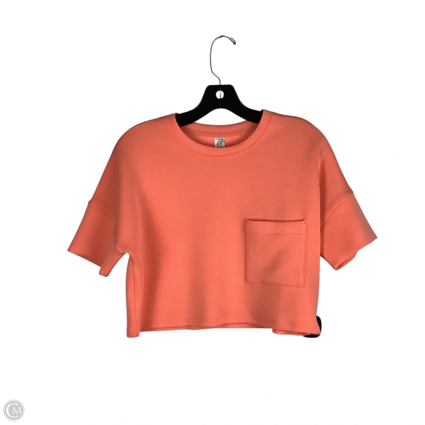 Top Short Sleeve By Spanx In Orange, Size: S