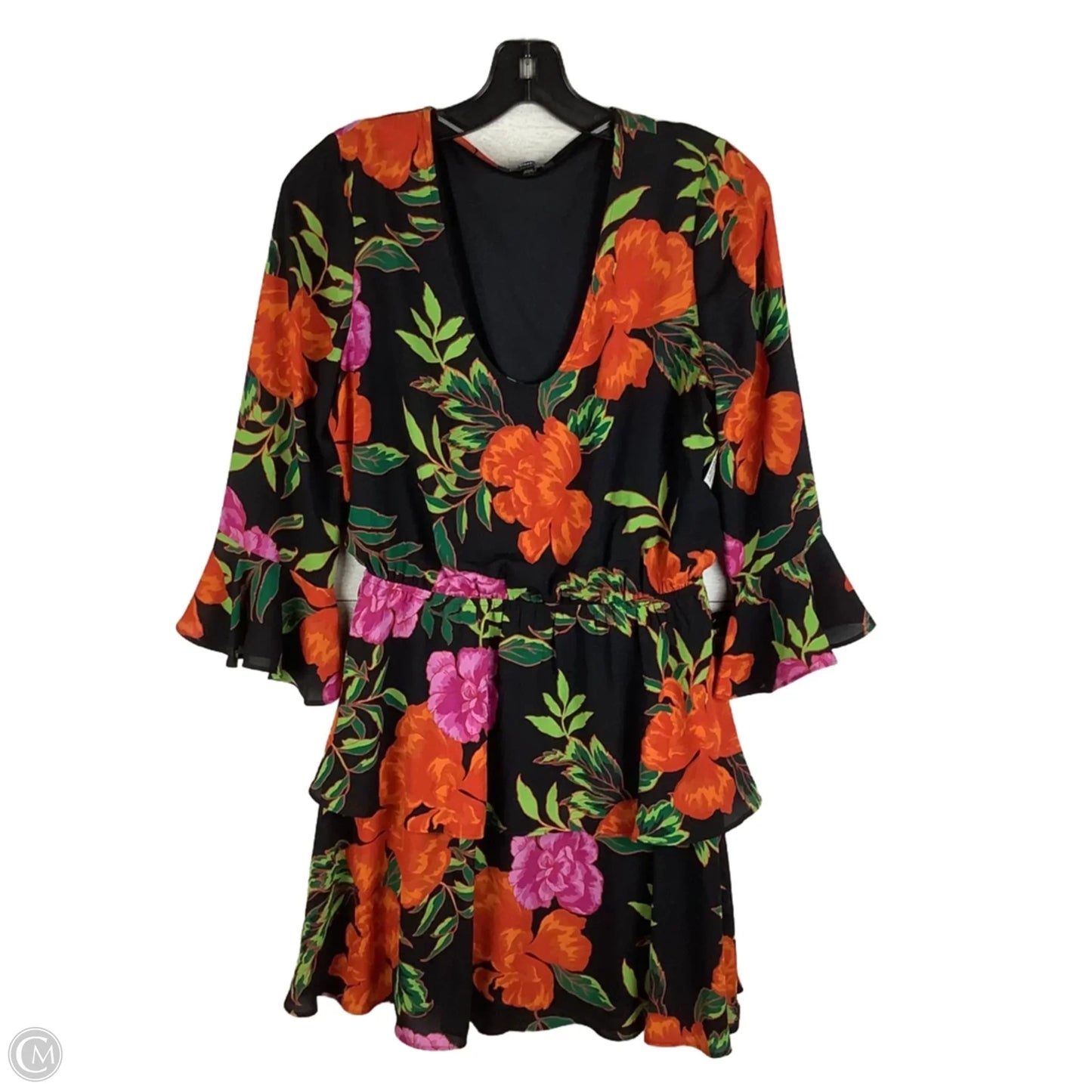 Dress Party Short By Express In Floral Print, Size: S