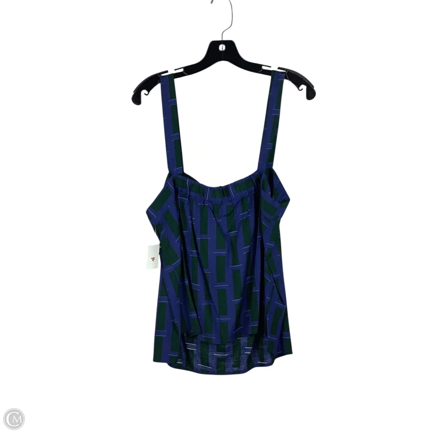 Top Sleeveless By Corey Lynn Calter In Plaid Pattern, Size: L