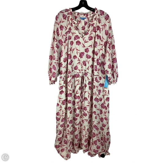 Dress Casual Maxi By Draper James Rsvp In Floral Print, Size: 2x