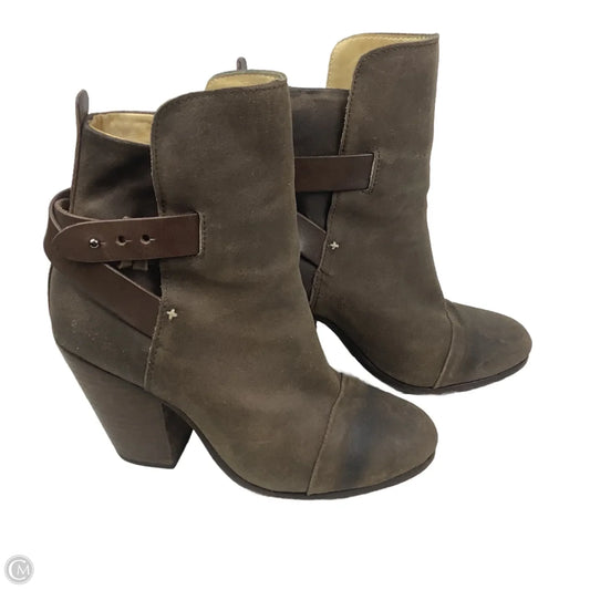 Boots Ankle Heels By Rag And Bone In Brown, Size: 6
