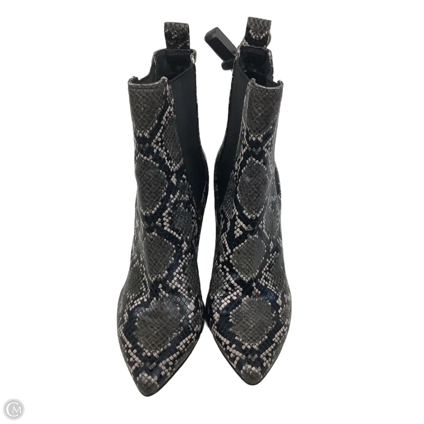 Boots Ankle Heels By Steve Madden In Snakeskin Print, Size: 6.5