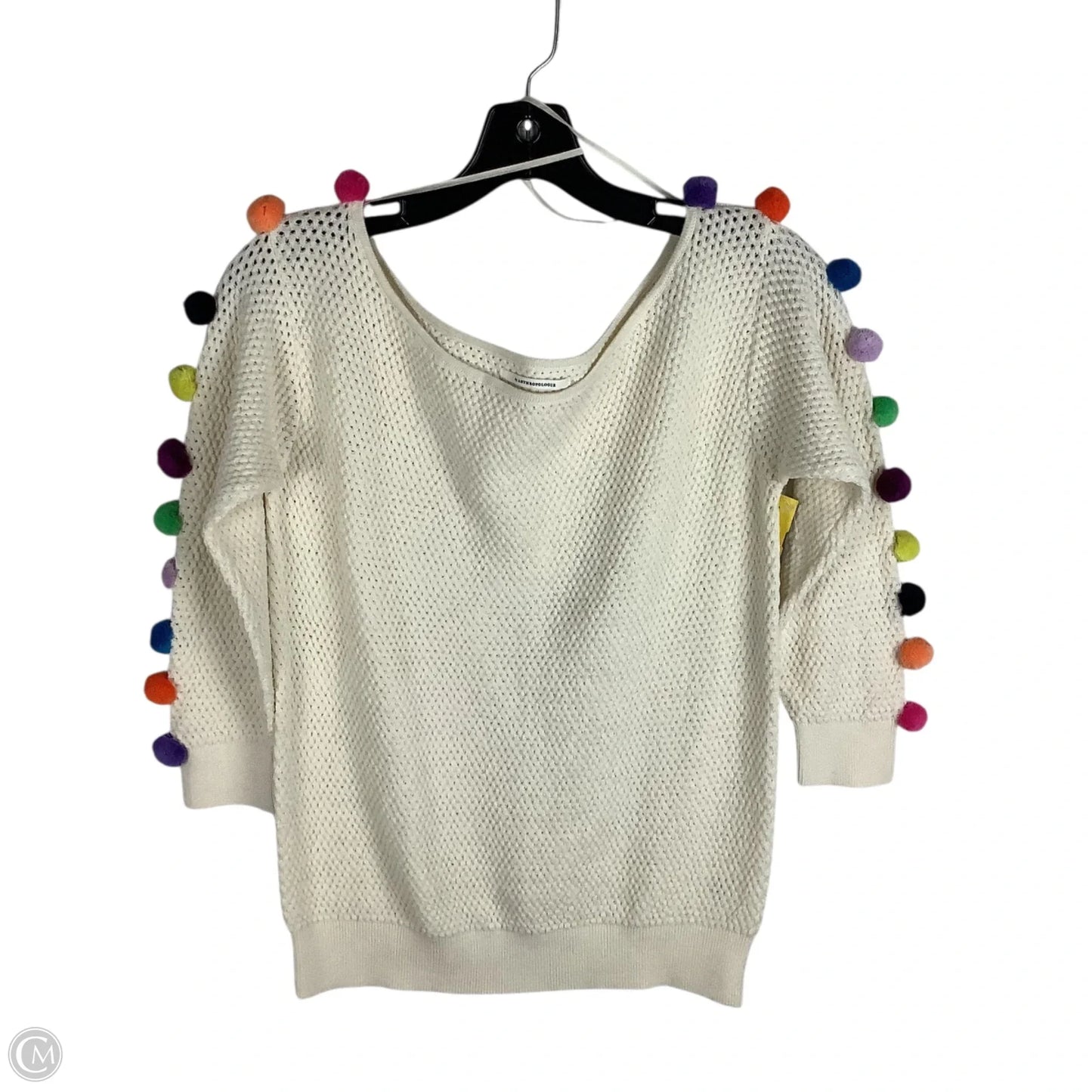 Sweater By Anthropologie In Cream, Size: S