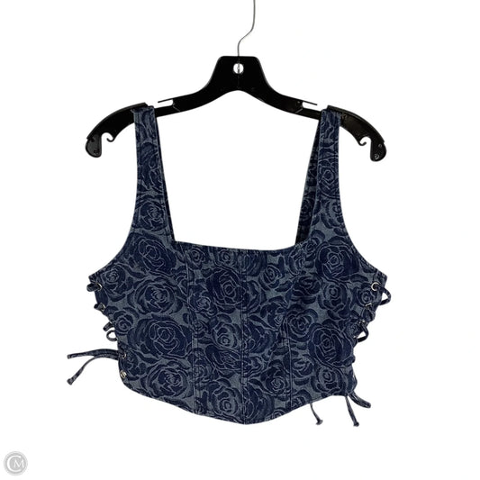 Top Sleeveless By Altard State In Blue Denim, Size: Xl